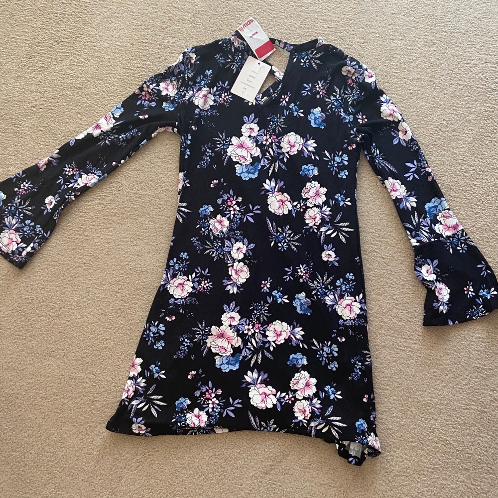 floral criss-cross dress